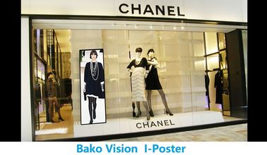 P3 Indoor Moveable LED Poster Display LED Placard Full Color with Base / Wheels for Shop and Restaurant