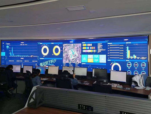 Front service P0.9  indoor led video display For Monitoring Center
