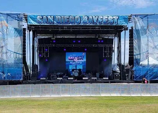 6000nits Outdoor Stage LED Display IP40 ETL Waterproof LED Video Wall