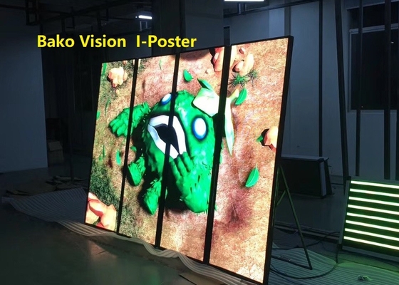 Indoor Standable LED Display Poster Screen Kiosk For Logo Advertising